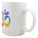 Pack Of 2 Feng Shui Yoga Meditation Sacred Mantra Ohm Bone China Coffee Mugs