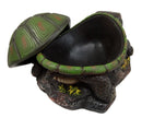 Ebros Gift Adorable Turtle Secret Stash Shell Decorative Jewelry Trinket Box Figurine 8.5" L