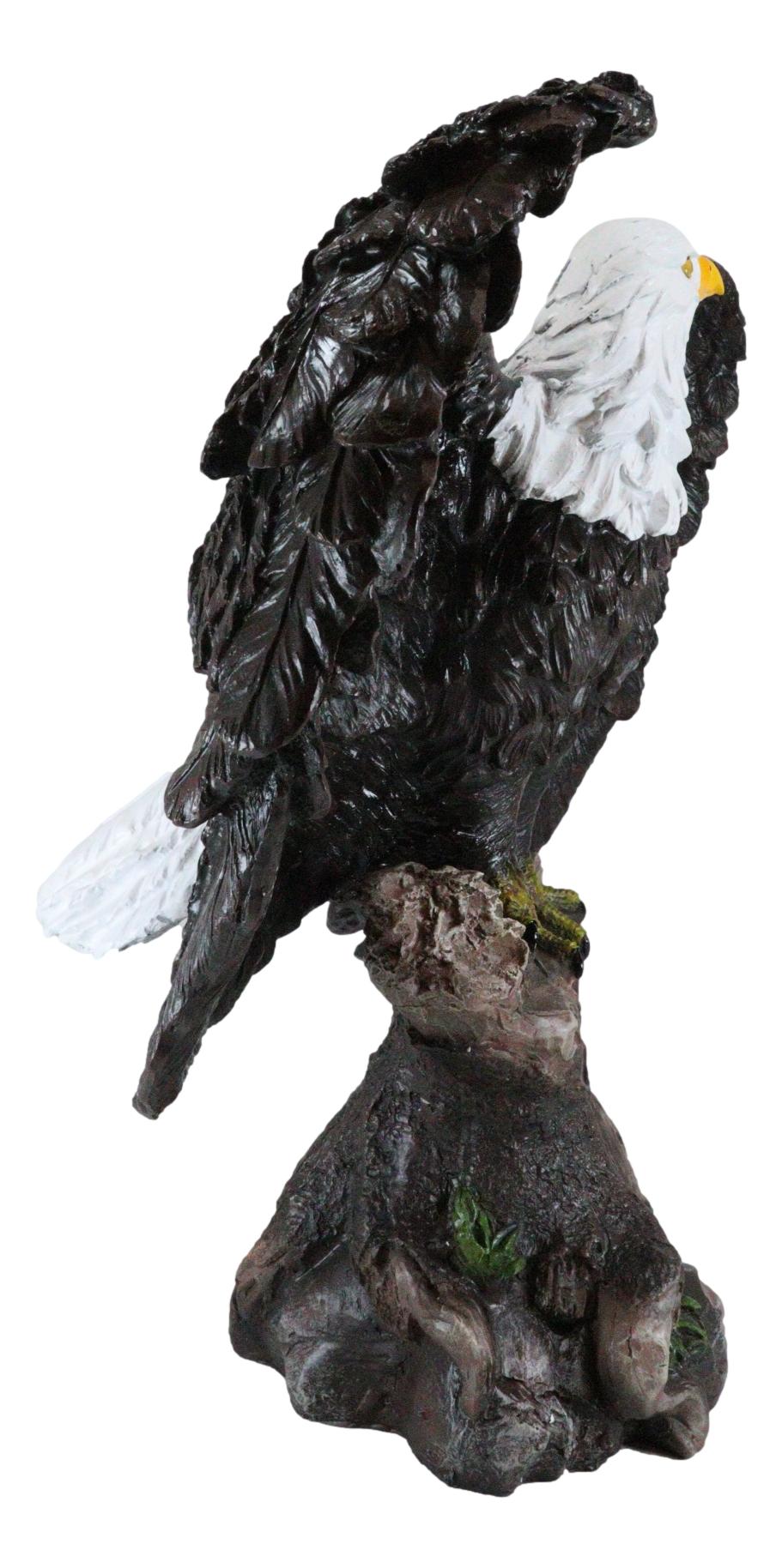 Bronze Resin Eagle Sculpture Statue with Rising Wings Animal