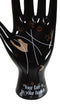 Psychic Fortune Teller Palmistry Black Hand Palm Ceramic Figurine Jewelry Holder