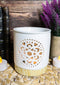 Buddhist Mandala Flower Filigree Cutout Ceramic Votive Candle Oil Tart Warmer