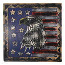 Western Patriotic USA Flag With Bald Eagle Pride of America Wooden Wall Decor