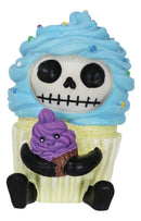 Furrybones Cuppie The Blue Frosted Dessert Cupcake Skeleton Furry Bones Figurine