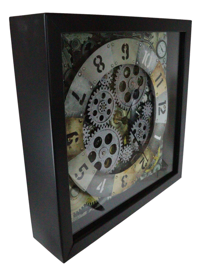 Steampunk Chronambulator Time Warp Machine With Painted Clockwork Desktop  Clock 