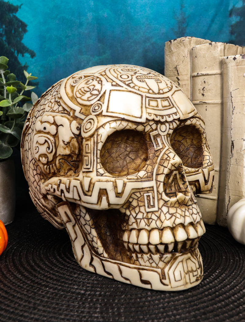 Aztec Civilization Snake Ape Warrior Tattoo Skull Figurine Halloween  Skeleton