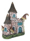 Fairy Garden LED Light Up Cottage Stone House With Welcome Sign Door Figurine