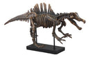 Jurassic Spinosaurus Dinosaur Fossil Skeleton Statue On Museum Mount 28.25"Long