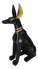 Ebros Large Egyptian Anubis Dog Statue 21.25"Tall God Of Afterlife And Mummification