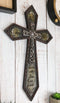 Rustic Western God Bless Our Home With Love And Laughter Scroll Art Wall Cross