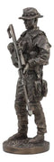 Large Modern Military Marine Sniper Soldier Statue 13"Tall Marksman Task Force