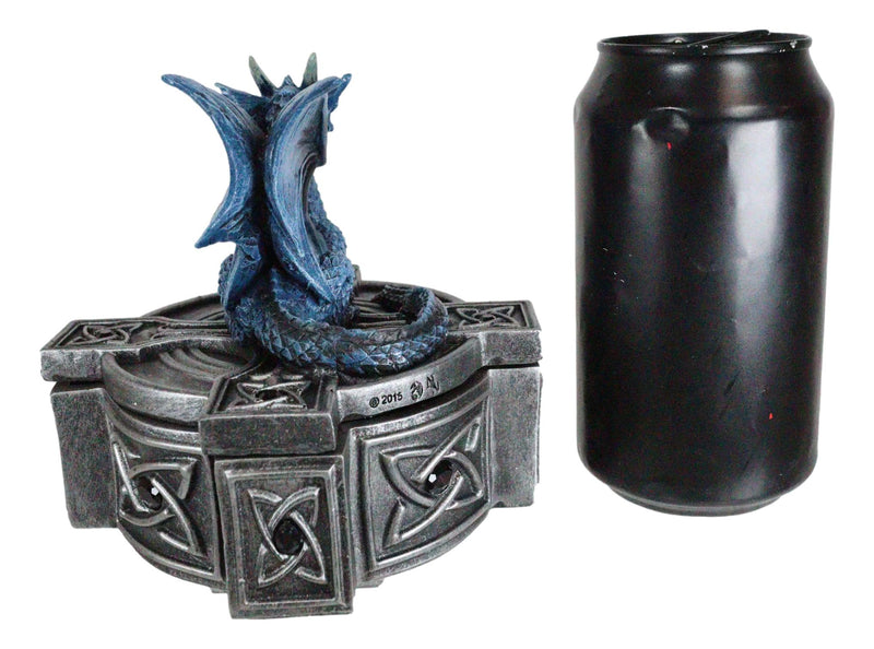 Ebros Celtic Cross Bifrost Altar Drake Dragon Jewelry Box Sculpture Trinket Box