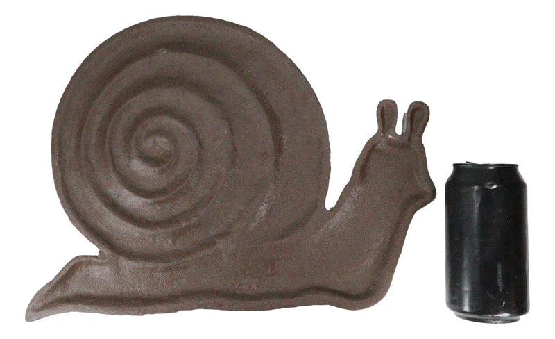 Cast Iron Rustic Textured Mollusk Snail Garden Stepping Stone Pave Foot Step