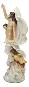 Ebros Christian Catholic Ascension of Christ with Cherubim Angels Statue 12" H Calvary Crucifixion and Resurrection Lord Jesus is Risen Decor Figurine Sculpture