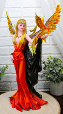 Nene Thomas Fire Goddess Elemental Fairy With Blood Phoenix Avatar Statue 15"H