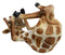 Ebros Gift Safari Drunken Long Necked Giraffe Wine Bottle Holder Caddy Figurine