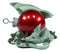 Ebros Amy Brown Holiday Treasure Dragon Sleeping With Red Ornament Mistletoe Figurine