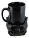 Wicca Witch Feline Cat Black Cup With Candle Holder Mug Warmer Shadow Caster Set