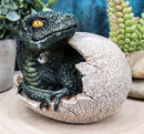 Jurassic Era Predator Hatching Dinosaur Egg Figurine 4"H Velociraptor Hatchling