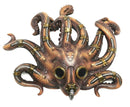 Ebros Steampunk Kraken Octopus Soldier Mask Decorative Wall Plaque 11.25" Tall