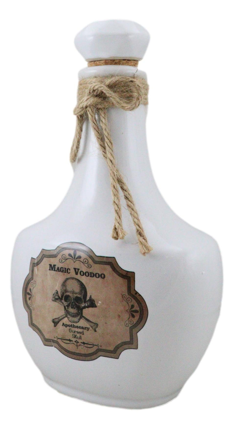 Ceramic Magic Voodoo Apothecary Cursed Skull Witch Poison Prop Potion Bottle