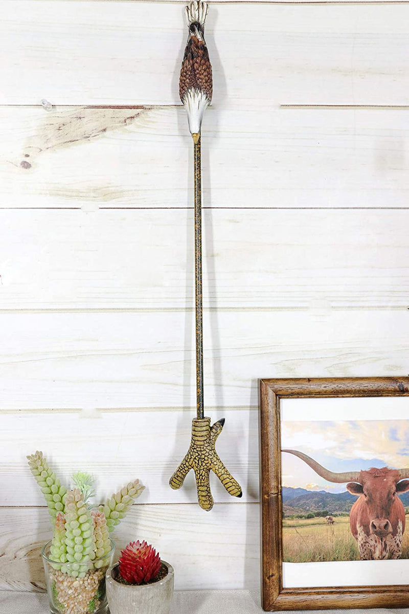 Bald Eagle Talons Long Reach Hand Back Scratcher Wall Hanging Figurine 24"L