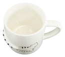 Pack Of 2 Black White Walking Cat 3D Tail Coffee Mugs With Lid And Spoon 12oz