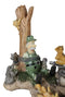 Jungle Patrol Bear Rabbit Turkey Squirrel Raccoon With Captured Hunter Figurine