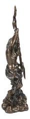 Roman Greek King Of Olympus God Zeus Jupiter Holding Lightning Bolt Figurine