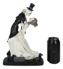 Day of The Dead Voxtrot Wedding Dance Skeletons Bride and Groom Couple Figurine