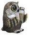 Ebros Whimsical Owlet Baby Owl W/ Big Round Eyes Glass Salt & Pepper Shakers Set