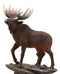 Ebros The Emperor Pride Realistic Bull Moose Standing On Rock Statue 13.5"Tall Wildlife Elk Deer Woodlands Decor Figurine