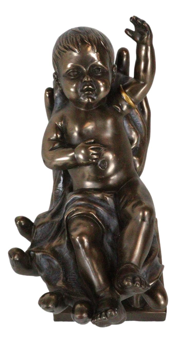 Inspirational Baby Cradled In The Palms Of God's Hands Statue Baby Memorial