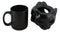 Wicca Witch Feline Cat Black Cup With Candle Holder Mug Warmer Shadow Caster Set