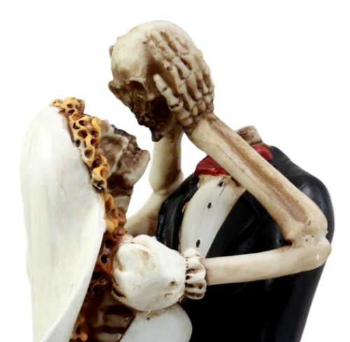 Ebros Day of The Dead Wedding Skeleton Bride & Groom Lovers Figurine 11.25" H