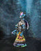 Blue Iridescent Armored Rainbow Wyrmling Dragon With Faux Crystal Prism Figurine