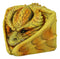 Hibernating Dragon Yellow Serpent Drake Small Stash Trinket Jewelry Box Figurine