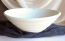 Set Of 6 Irregular Ridged Matte White Melamine Pasta Salad Soup Large Bowls