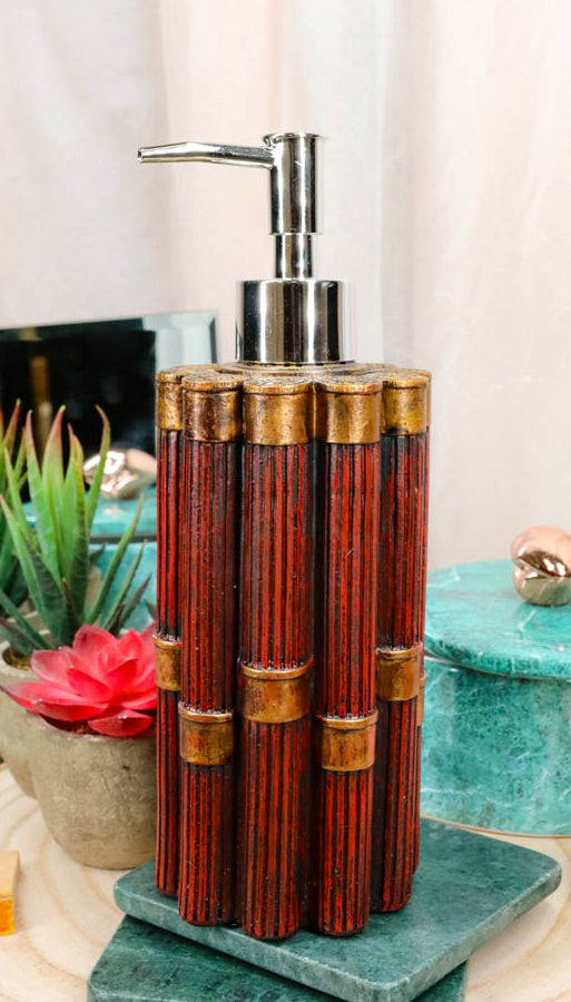 Western Red and Gold 12 Gauge Shotgun Bullet Shells Liquid Soap Pump Dispenser