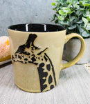 Ebros Ceramic Animal Spirit Long Necked Giraffe Print Drinking Beverage Mug 16oz