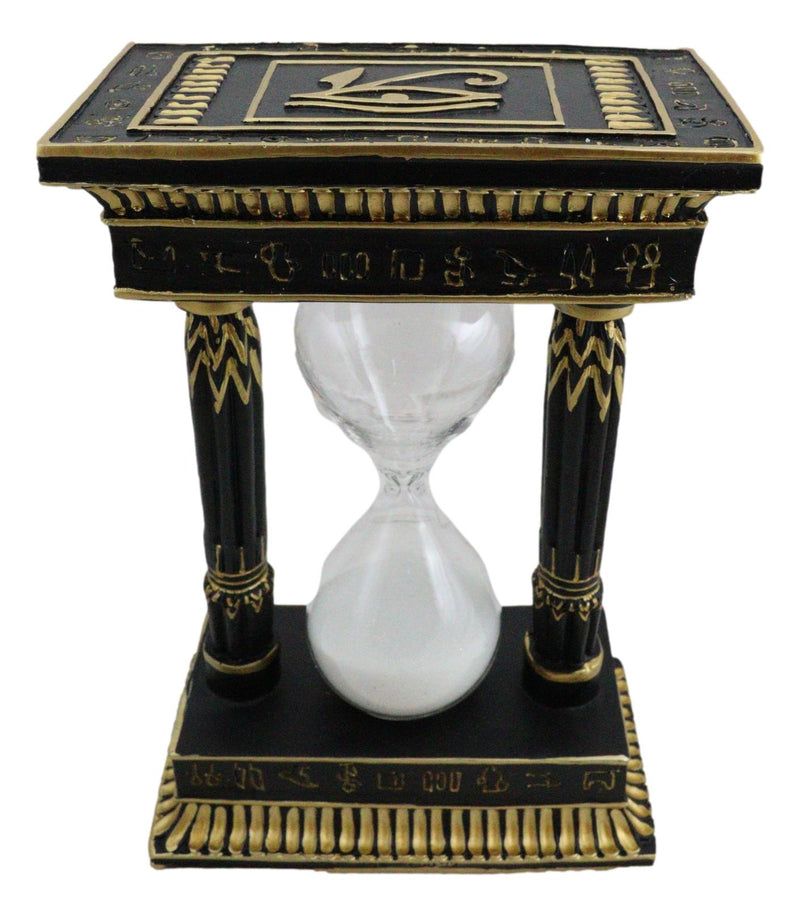 Egyptian King Pharaoh Tutankhamun Eye of Horus Wedjat and Hieroglyphs Sandtimer