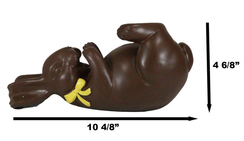 Whimsical 'Eye Candy' Realistic Chocolate Easter Bunny Rabbit Wine Bottle Holder