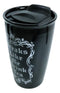 Gothic Alchemy Freaks Like Me Drink Tea Ceramic Travel Coffee Mug Cup 12oz