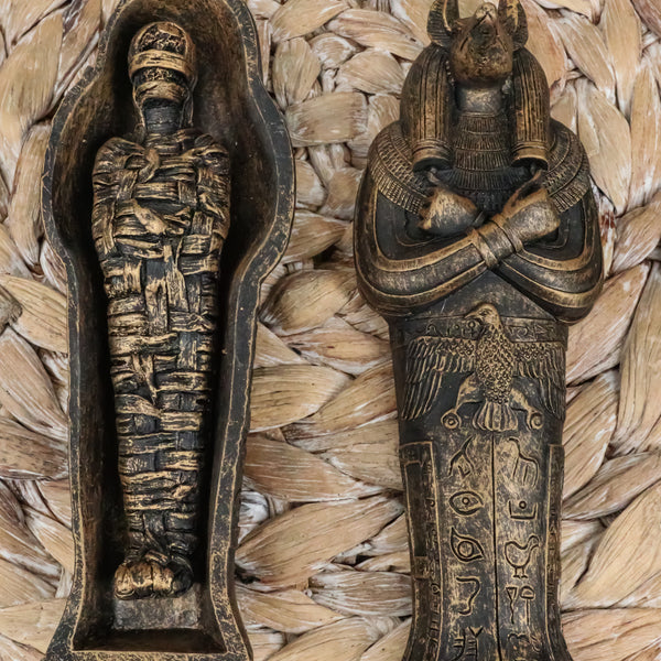 Egyptian God Anubis Sarcophagus Statue on sale Trinket Stash Box