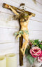 Ebros Large Jesus Christ at Calvary Crucifix INRI Wall Cross Hanging Plaque 20"H