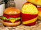 Big Burger And Golden Fries Salt And Pepper Shakers Set Ceramic Spice Decor