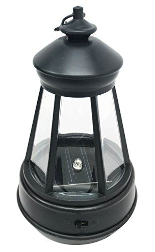 Ebros Gift Ebros Set of 2 Plastic Solar Hanging LED Lantern 5.5 Inches High