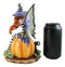 Amy Brown Halloween Bewitched Fairy With Black Cat On Giant Pumpkin Figurine