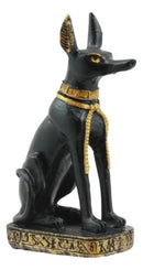 Egyptian God Of The Afterlife And Mummy Anubis Dog Dollhouse Miniature 3"H