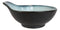 Pack Of 5 Ceramic Zen Blue Tempura Dipping Sauce Condiment Bowls With Handle