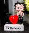 Blowing Kisses I Heart Love Betty Boop Word Art Sign Desktop Plaque Figurine